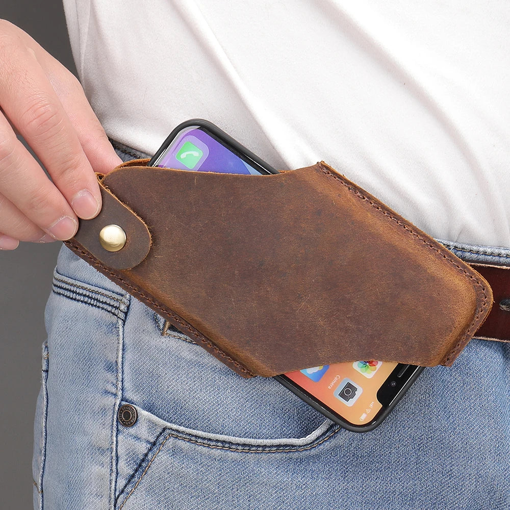 Leather Loop: iPhone 13 Pro MAX Holster & Wallet
